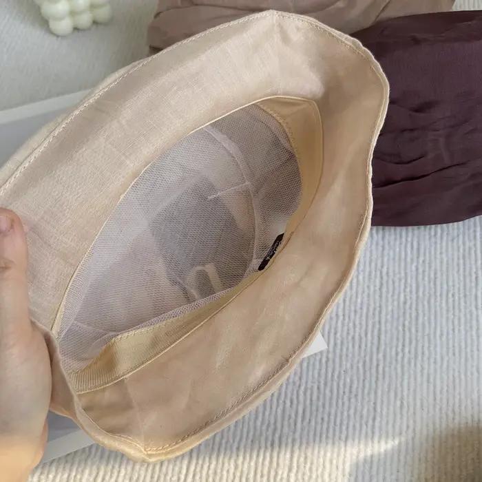 Chapeau Bob 100% Ramie Japonais Vintage Froissé pour Femme