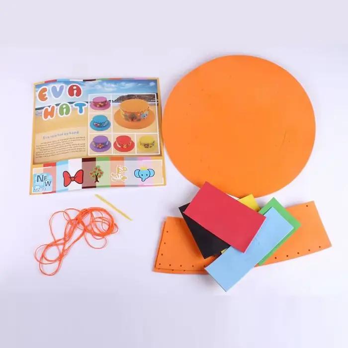 Chapeau EVA fait main pour enfants et adolescents couleurs multicolores jouet éducatif dessin animé occasionnellement adapté à partir de 14 ans