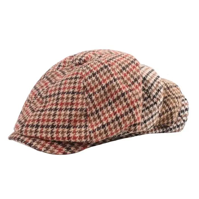 Casquette de journal pied-de-poule GSLYYGYX en coton, unisexe, rétro chic, pour femmes et hommes, adaptée aux saisons, décontractée, idéale pour les mariages, anniversaires et cadeaux d'affaires