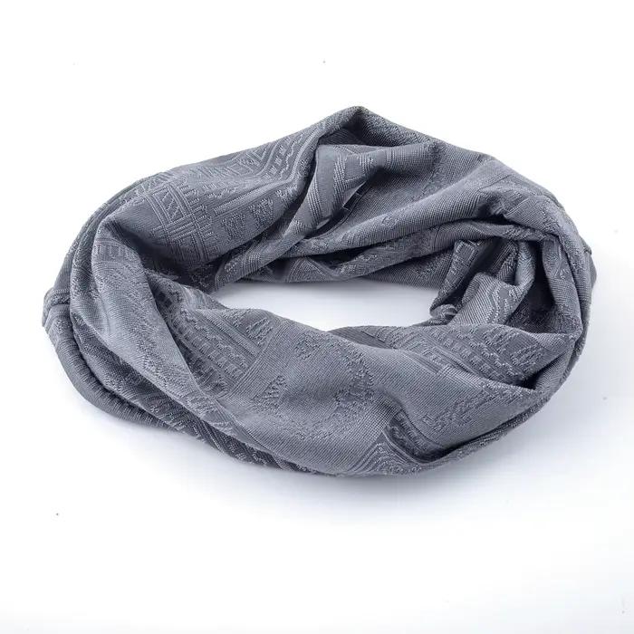 Double usage écharpe Beanie femmes tricoté Jacquard chapeaux hommes