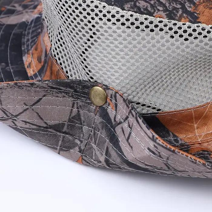 Chapeau de pêcheur en maille anti-UV protection solaire large bord pliable pour hommes activités de plein air escalade chasse pêche camping randonnée voyage