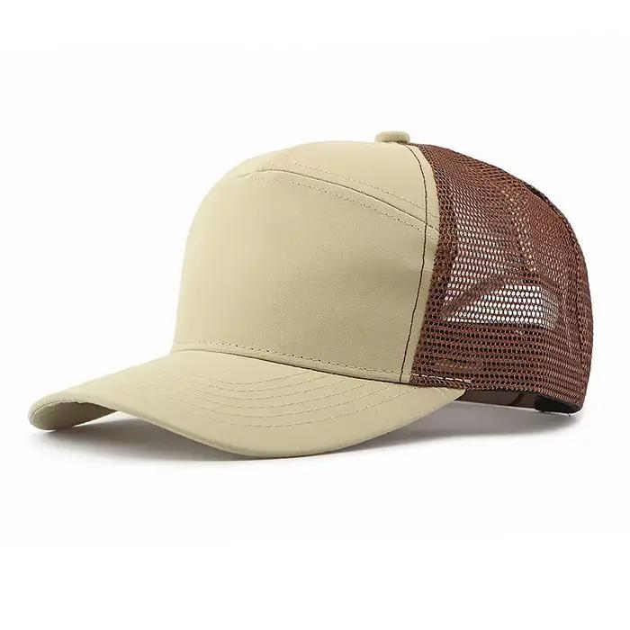 Logo personnalisé Richarson dur haut Snapback Casquette hommes plaine 7 panneaux maille camionneur chapeau femmes été