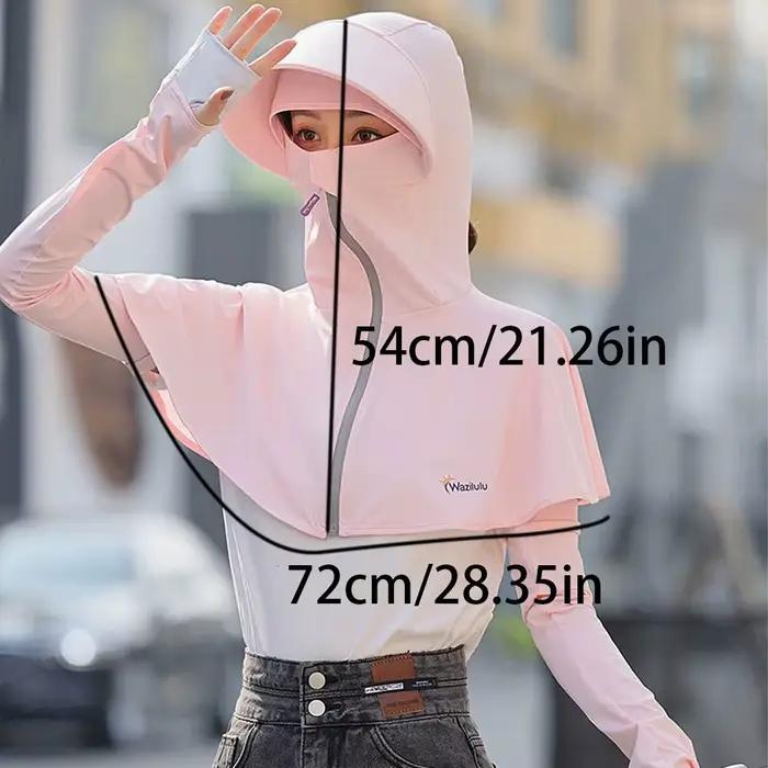 Casquette de pêcheur avec protection du cou et du visage en soie glacée