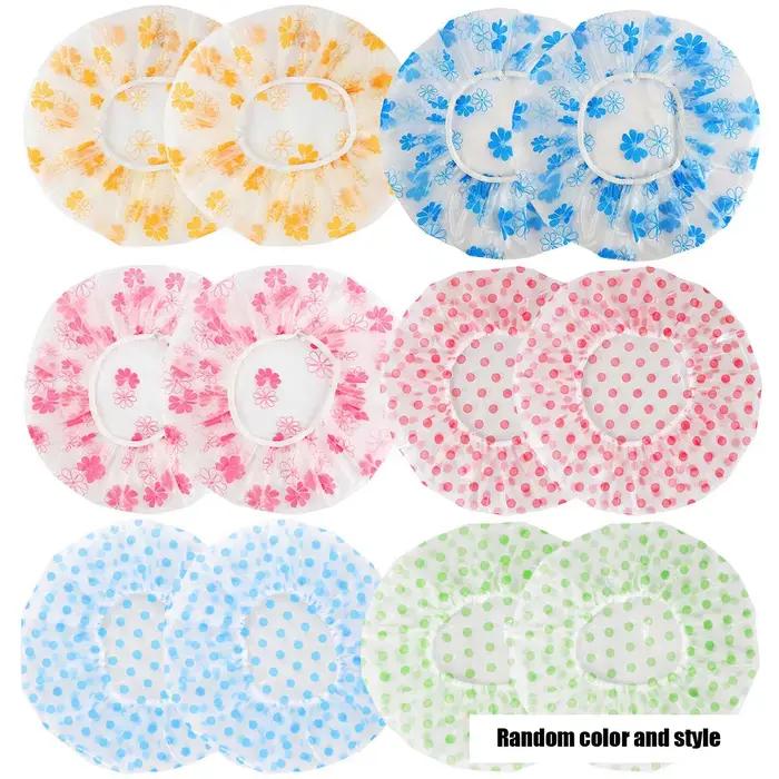 1/5 pièces Bonnet de douche imperméable pour la maison, pour cheveux longs, protection contre les va