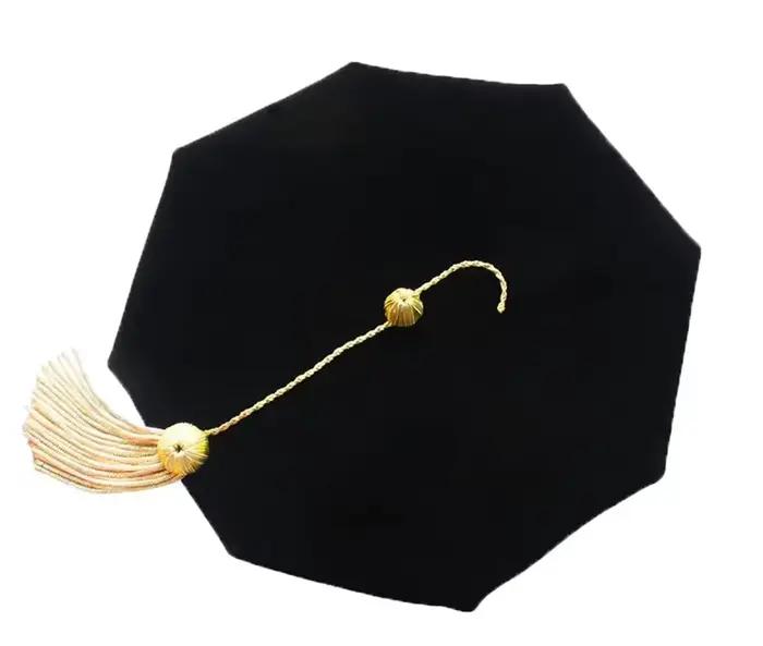 Chapeau de cérémonie de remise des diplômes, casquette octogonale ou hexagonale, DocEffecHat pour le