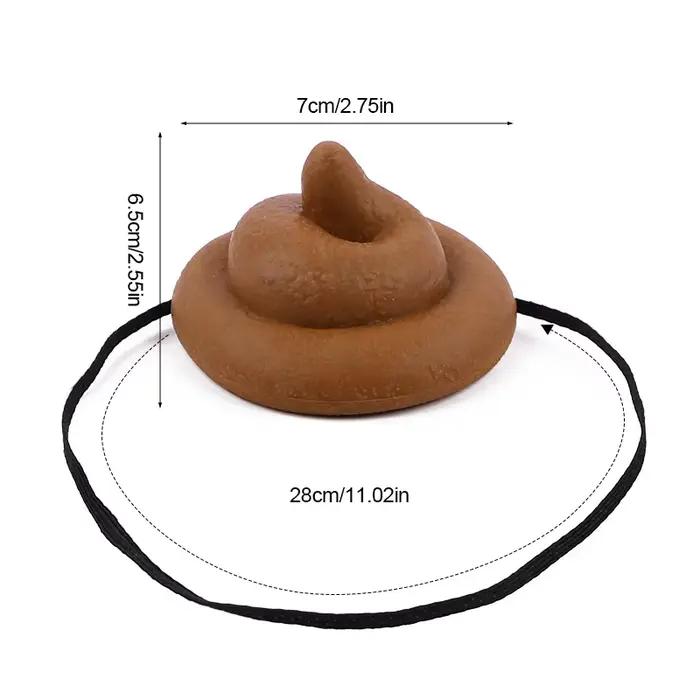 Chapeau de merde amusant pour enfants accessoire de décoration de fête d'halloween jouet de farce couvre-chef accessoire de cosplay pour adultes accessoire de noël