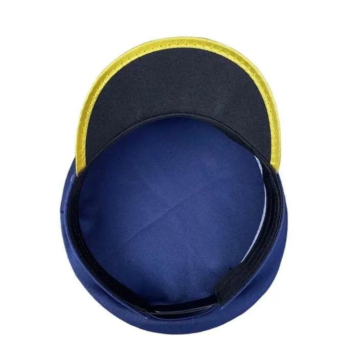 Chapeau de police américain pour enfants uniforme de policier bleu solide polyester occasion spéciale théâtre halloween