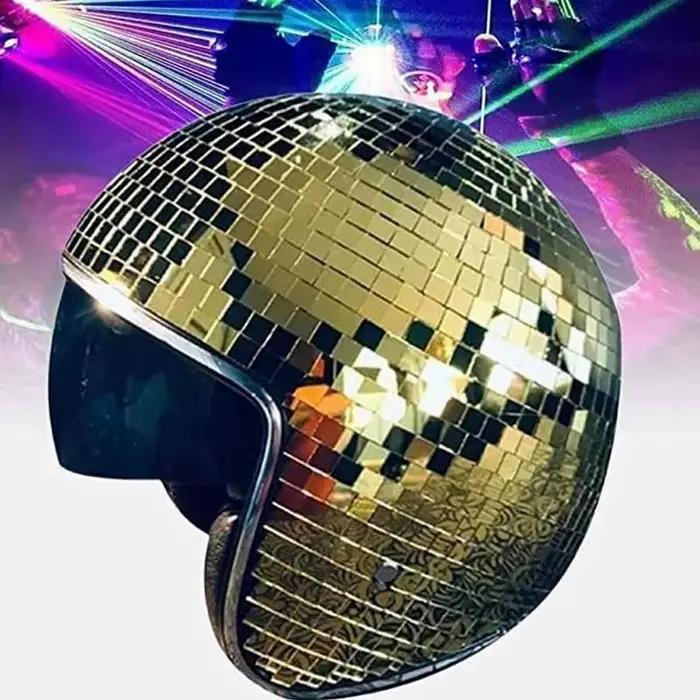 Casque de bal Disco avec miroirs scintillants