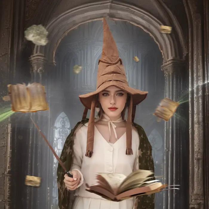 Chapeau de sorcière en polyester fibreux pour adultes occasions d'Halloween Noël Pâques festives et célébrations de cosplay