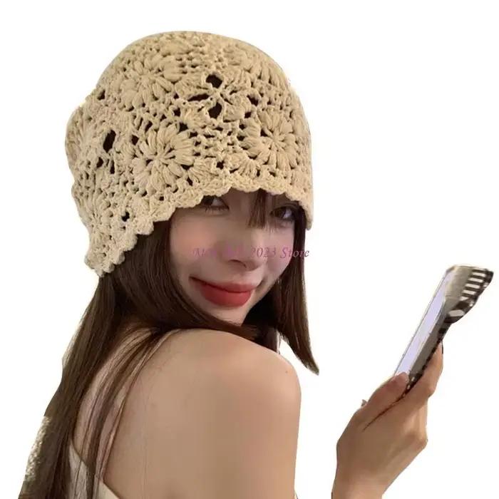 Chapeau tricoté à fleurs unisexe pour adultes, polyvalent, décontracté et audacieux, idéal pour l'hiver, activité de plein air, voyage ou simple look quotidien