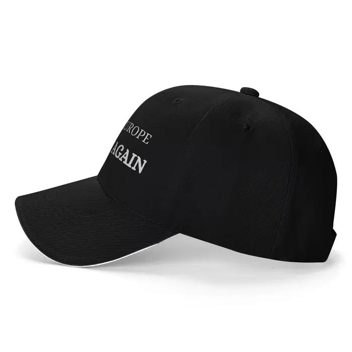 Casquette de baseball MEGA Make Europe Great Again pour femme et homme, casquette de camionneur personnalisable avec logo, casquette de baseball rétro ajustée et respirante pour l'été