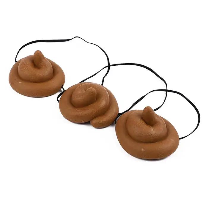 Chapeau de merde amusant pour enfants accessoire de décoration de fête d'halloween jouet de farce couvre-chef accessoire de cosplay pour adultes accessoire de noël