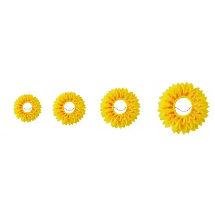 Chapeau de tournesol amusant jaune pour déguisement de fête bandeau style cagoule coiffe de tournesol pour jeux d'enfants et fêtes d'anniversaire