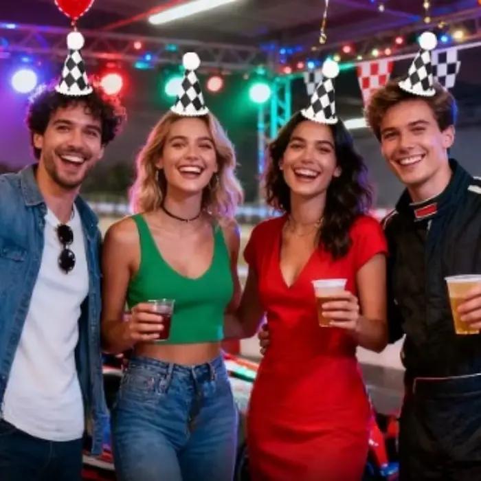 Chapeau d'anniversaire à carreaux noir et blanc pour fêtes de collecte de fonds et événements familiaux occassionnels