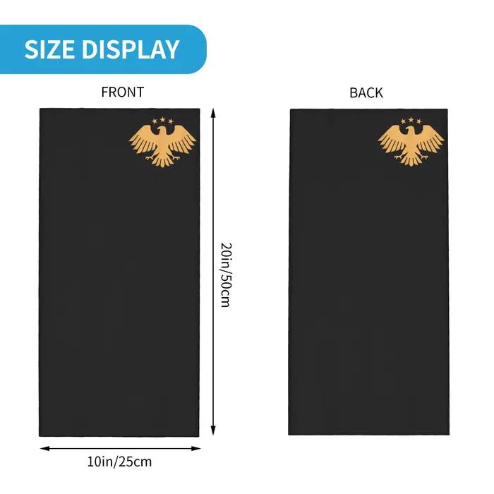 Écharpe en polyester tricotée avec imprimé Aigle de Syrie pour hommes et femmes, multi-saison, multi-usage, bandana, accessoire mode pour toutes les occasions