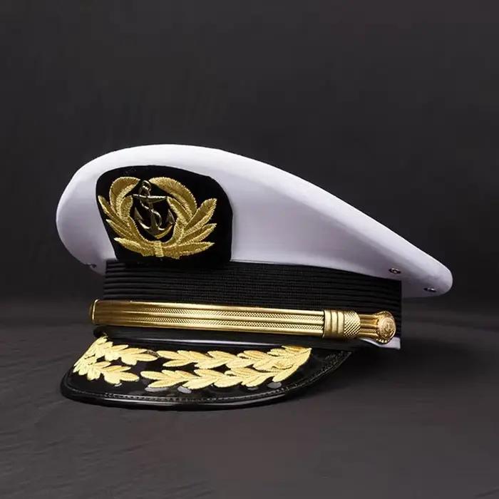 Nouvelle casquette de marin réglable UPF50+ - Chapeau marin imperméable pour homme, chapeau militair
