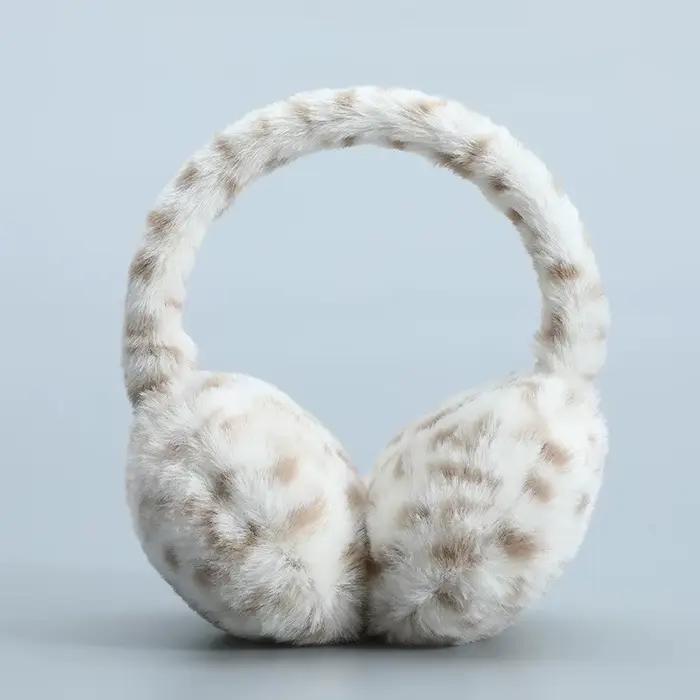 Adorable cache-oreilles en fausse fourrure doux pour femmes et filles, pliable, pour le ski et le cyclisme, hiver, confortable et stylé