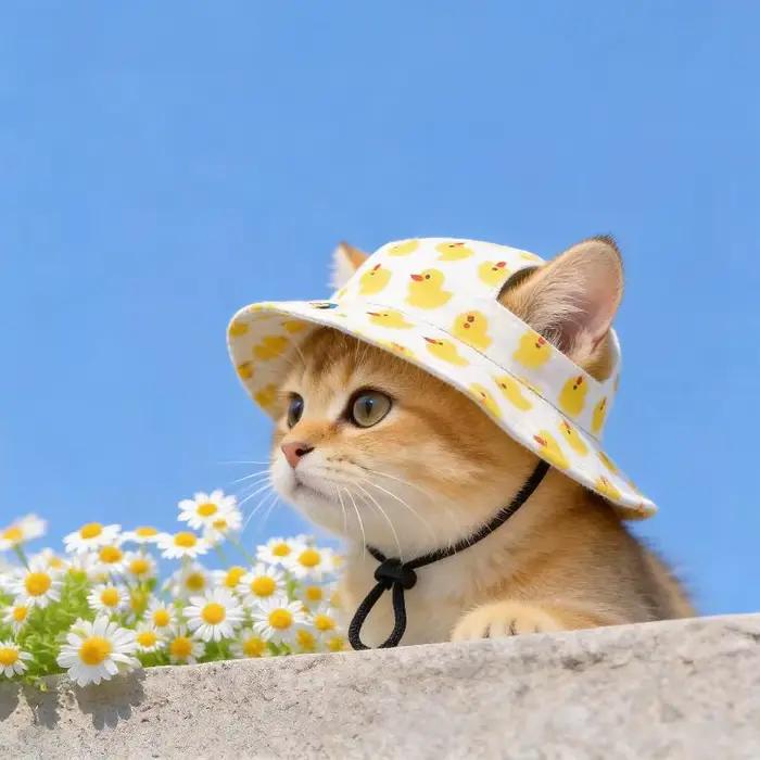 Chapeau de cowboy artisanal pour animaux de compagnie avec trous pour les oreilles, accessoire de tête exquis pour petits chats, chiens, chatons, décoration de fête