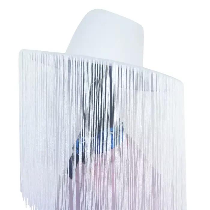 Chapeau Rétro à Large Bord Style Cowboy Décontracté et Confortable en Tissu Respirant avec Franges D